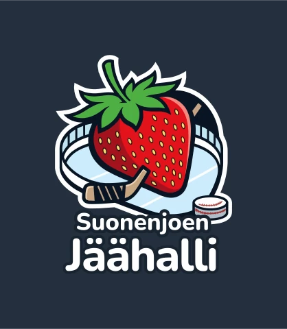 Vertical logo, with background