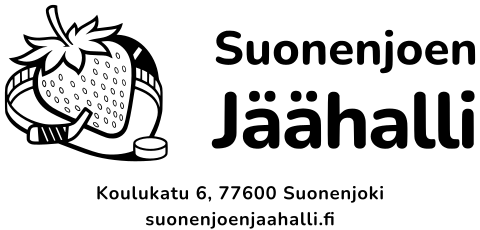 Horizontal logo + address and web address, black